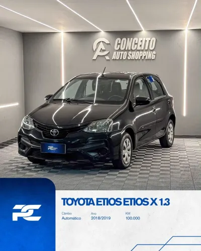 Toyota Etios X 1.3 Flex 16V 5P Aut. 2019