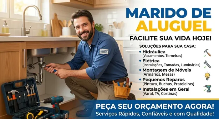 Marido de Aluguel | Serviços de Elétrica, Hidráulica e Reparos Rápidos e Serviços Gerais