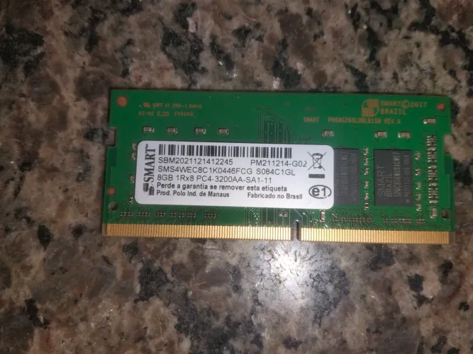 Memória ram DDR4 8GB notebook / ALL in one Nova