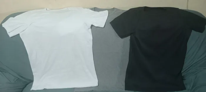 3 camisas caneladas