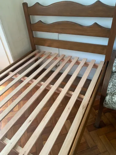 Cama Solteirão Belíssima madeira maciça nova 1,08X1,98m Madeira Maciça Nova