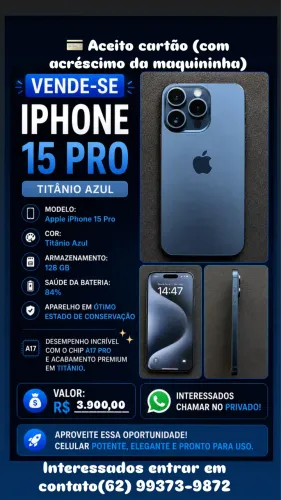 ? VENDE-SE IPHONE 15 PRO ?
