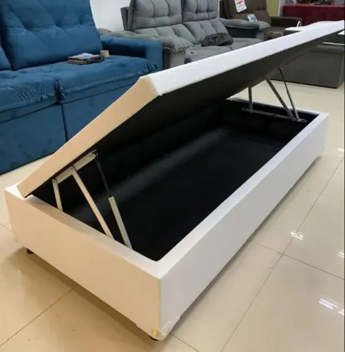 *Base Box Solteiro Baú Uniflex Pronta Entrega