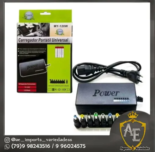Carregador universal para notebook