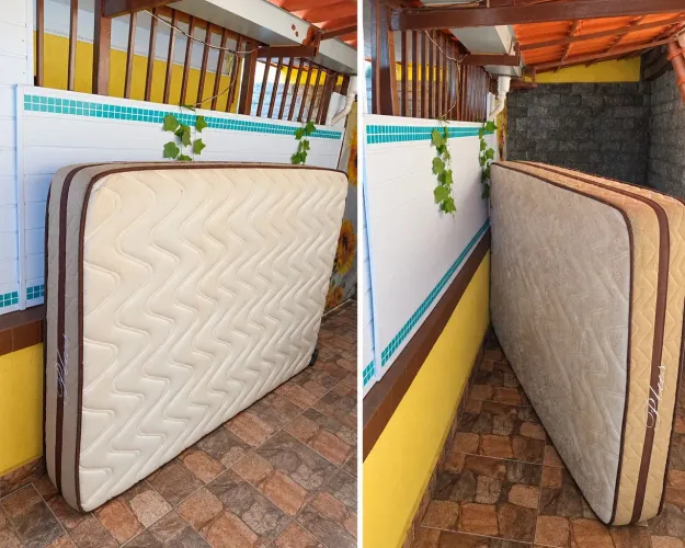 Cama e Colchão de Casal usado
