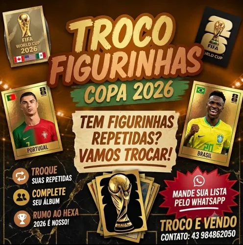Vendo e troco FIGURINHAS ORIGINAIS da copa do mundo 2026 