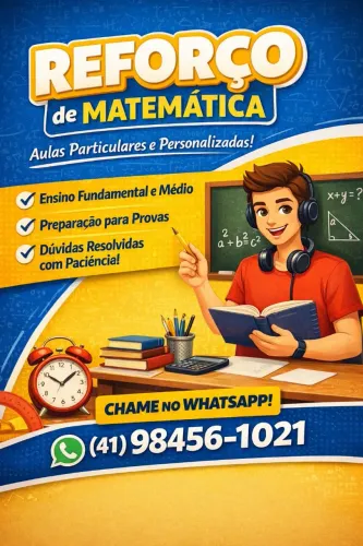 Reforço escolar de Matemática 