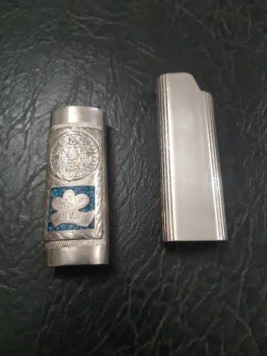 2 porta isqueiro de prata
