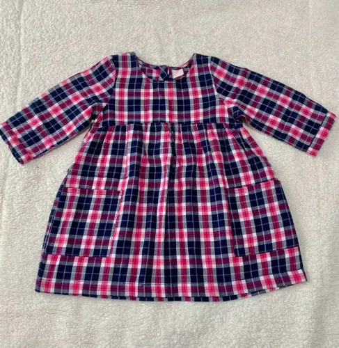 Vestido infantil xadrez