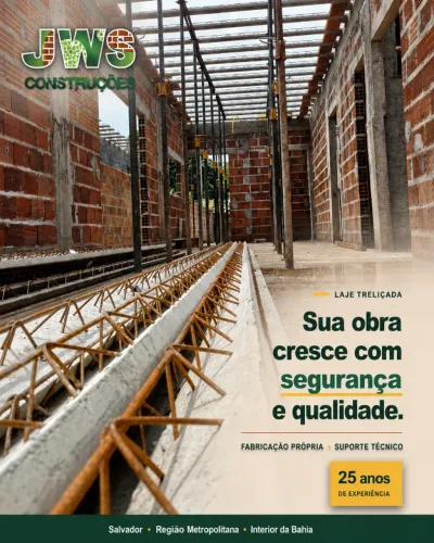 Longarina treliçada H16 - R$ 50,00/m à vista