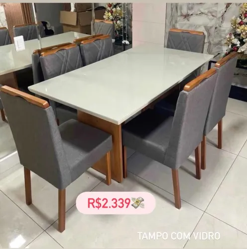 Mesa de Jantar 6 cadeiras