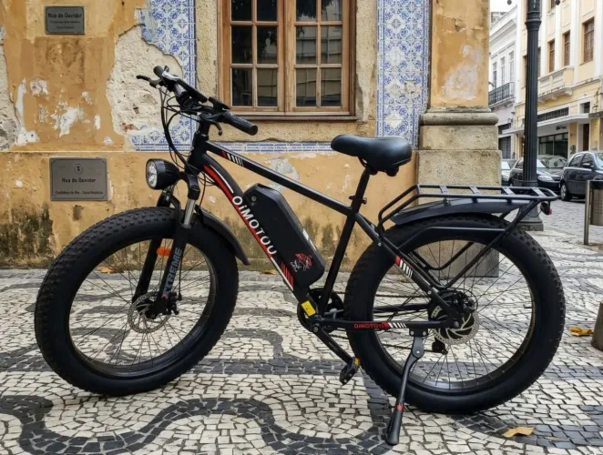 Bicicleta Elétrica Urbana e Off-Road 750W Autonomia 60km Pneus Largos Novo Lacrado