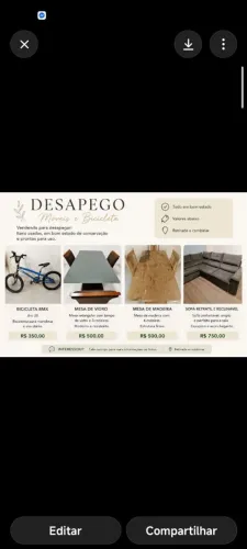 Desapego de móveis