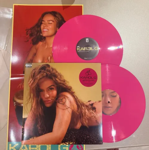 Karol G Vinil Tropicoqueta Pink Novo