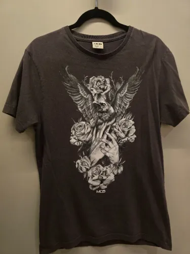 Camiseta Estampada Marrom MCD Tamanho P