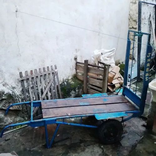 CARRINHO DE CARGA DO CEASA, TODO DE FERRO, 2,10 METROS