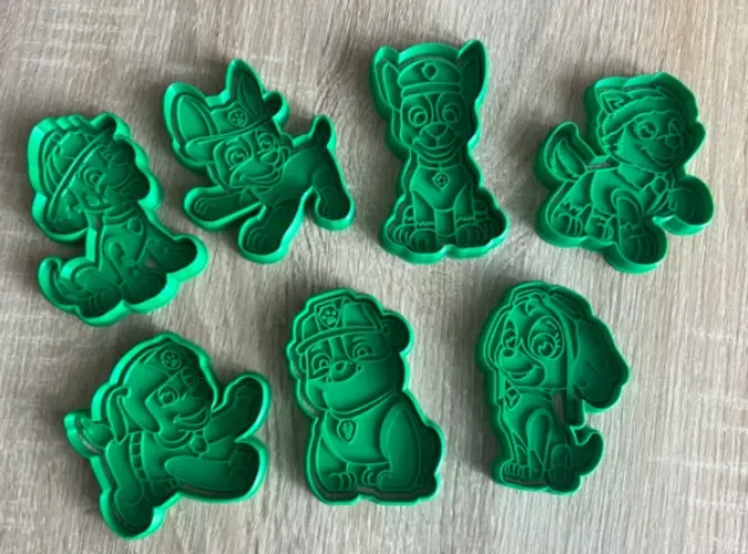 Cortador de Biscoito Patrulha Canina 7 Peças