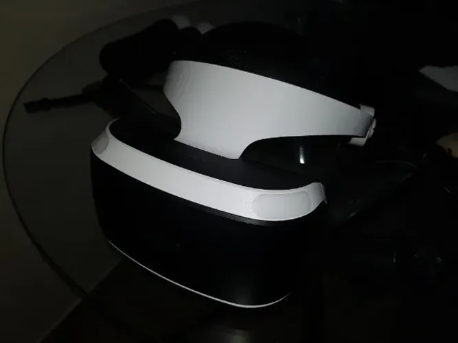 Playstation VR 1 com controles, câmera e bag pra viagem