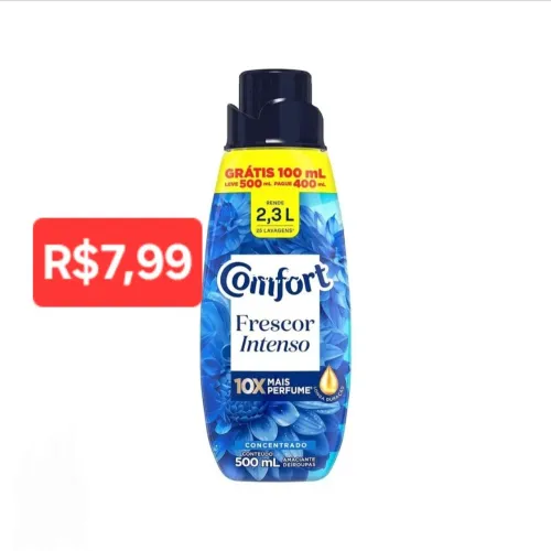 Amaciante concentrado confort 500ml