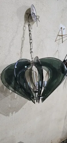 Luminária pedente vidro entrego