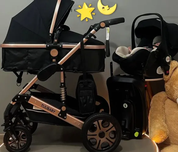 Conjunto Europeu.Carrinho + bebê conforto