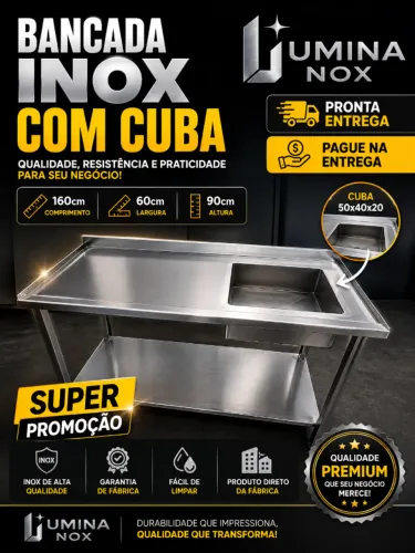 bancada com cuba