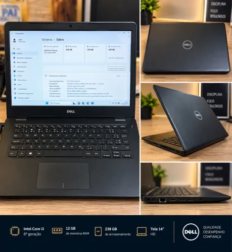 Notebook Dell Latitude i7 8ª Geração 12GB RAM 256GB - Rápido e Completo