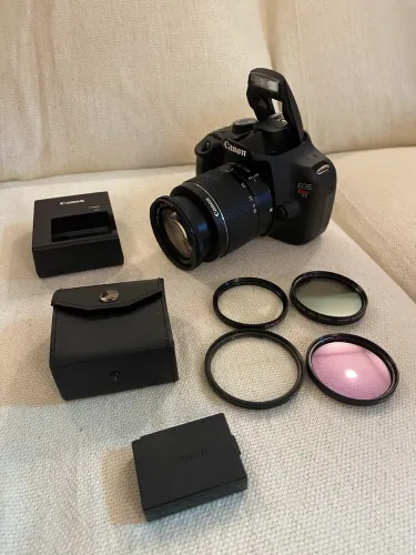 Canon EOS Rebel T5 + Lente 18-55 + Kit Completo de Filtros + Bateria Original