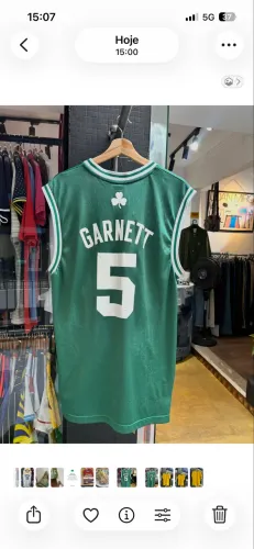 Regata de basquete celtics vintage 