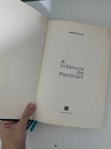 Livro A Infância de Portinari de Mário Filho reencadernado