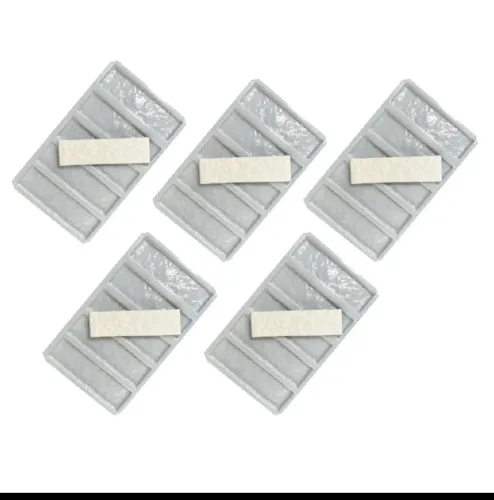 10 moldes plasticos de tijolinho simétrico placa 3d gesso cimento