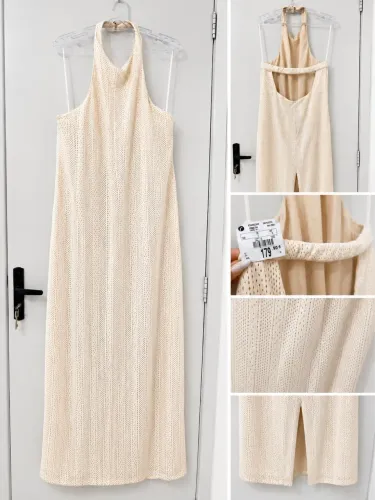 Vestido Frente Única Renner Off White Tam G | Novo com Etiqueta
