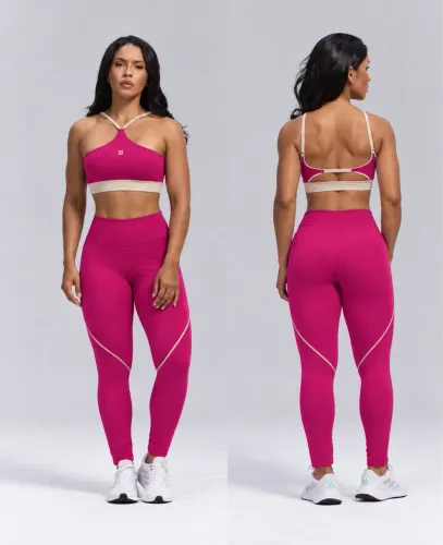 Conjunto de calça em poliamida alta compressão e zero transparência