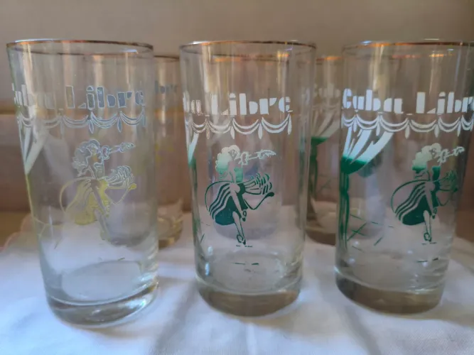 Conjunto 6 Copos "Long Drink" CUBA LIBRE