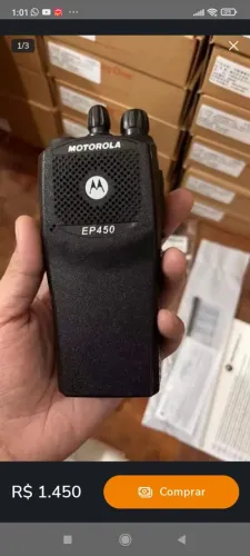 Rádio excelente para o dia a dia Motorola UHF analógico completo $850