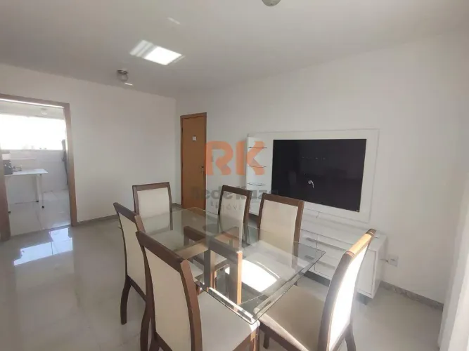 Apartamento semi mobiliado de 72 m² com suíte e 2 vagas para alugar no Santa Rosa