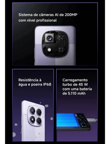 Xiaomi Redmi Note 14 Pro 512GB - NOVO, Completo + Capinha Original e película aplicada
