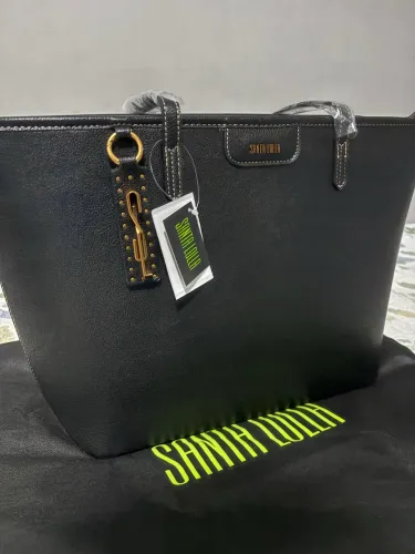 Bolsa preta de Santa Lola Tote