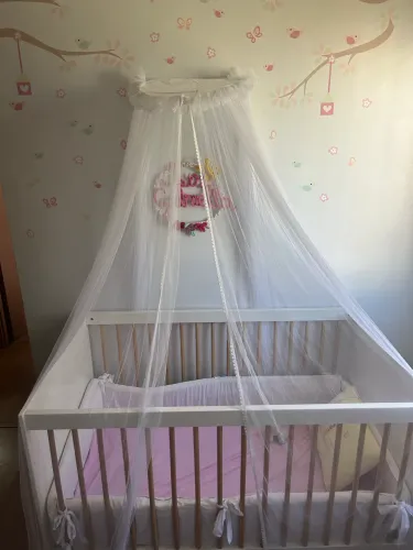 Berço completo com colchão E mosquiteiro