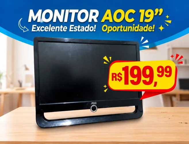OPORTUNIDADE Monitor AOC 19 Polegadas