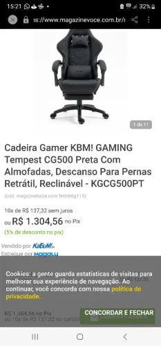 cadeira gamer 