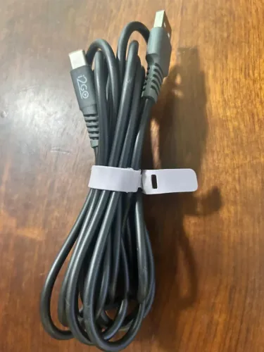 Cabo USB-C I2GO Plus 3m - Preto com Cinza