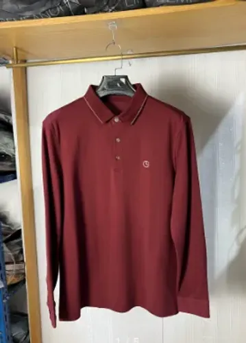 Camisa Polo vermelha manga longa