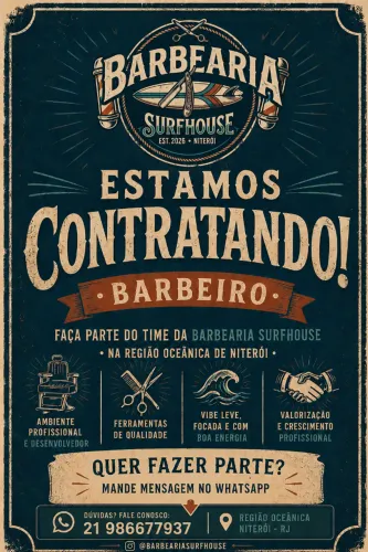 Vaga para Barbeiro | Região Oceânica de Niterói