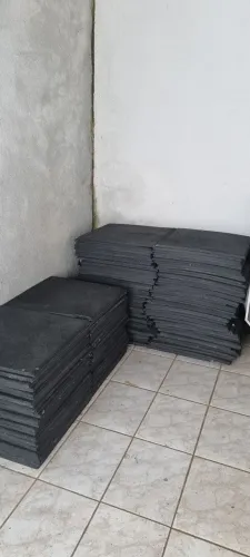 PISO DE BORRACHA 50x50 - IDEAL PARA ACADEMIA E ÁREA EXTERNA