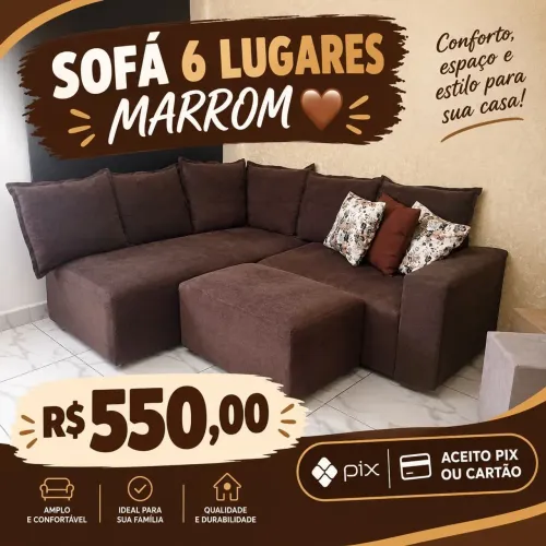 SOFÁ 6 LUGARES