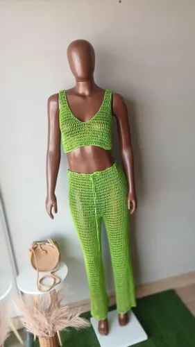 Conjunto em crochê 