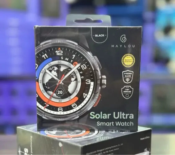 Smartwatch Haylou Solar Ultra - GPS Integrado, Lacrado e Original