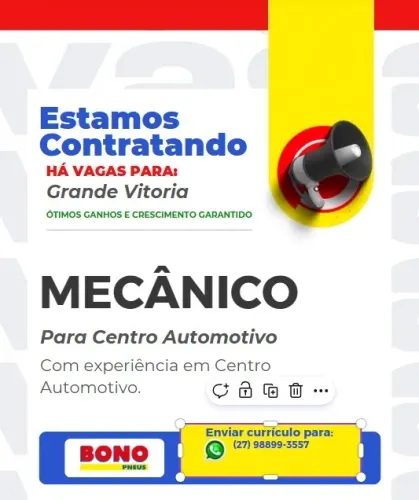 ? VAGA PARA MECÂNICO AUTOMOTIVO