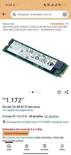 SSD nvme 512GB
